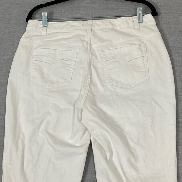 Northern Reflections Town Jeans White Mid Rise Straight Leg Sz 8 Regular - Picture 4 of 12